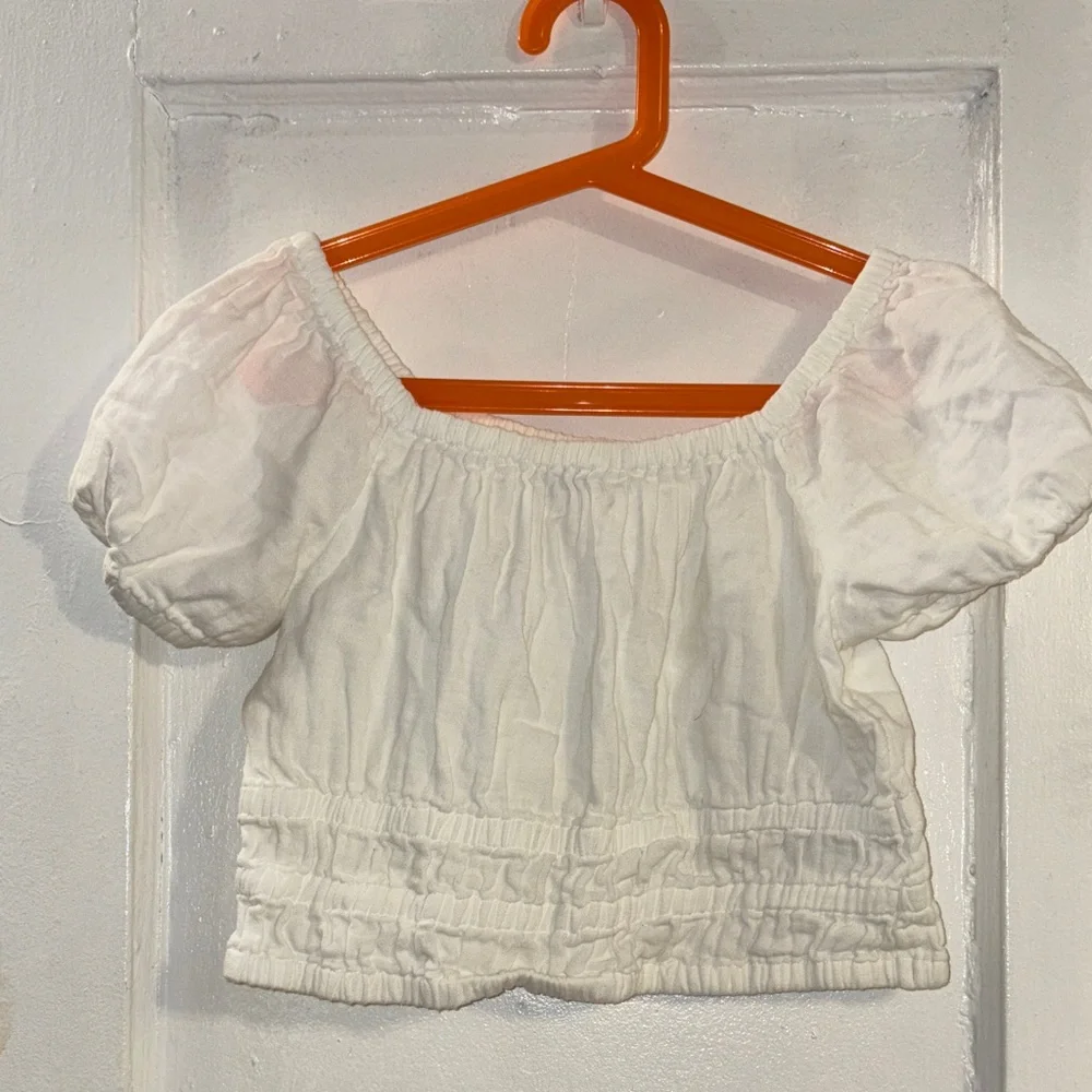 Old Navy White Short Sleeve Kids Top